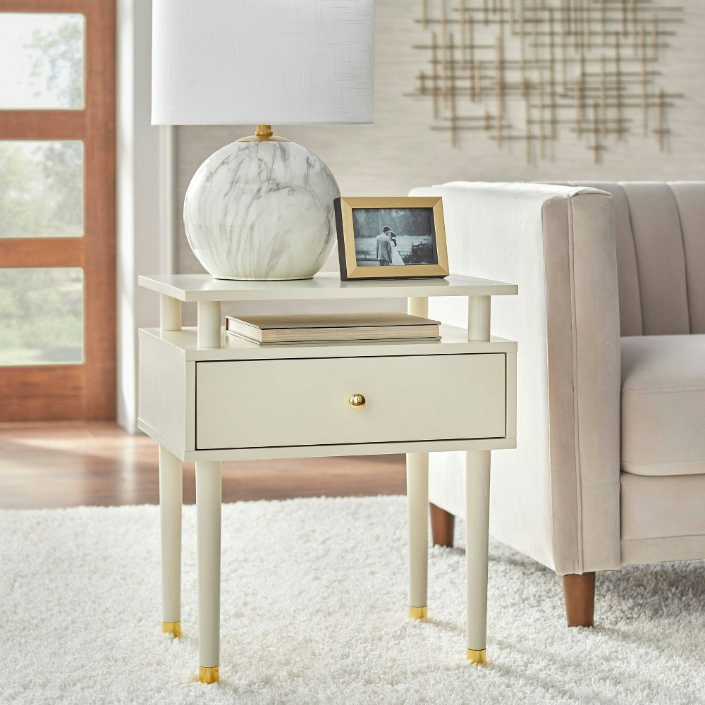 Buylateral Margo Mid-Century Modern End Table with Drawer: $99.99 Buylateral Margo Mid-Century Modern End Table with Drawer: $99.99