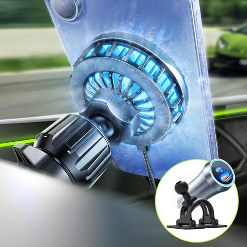 Lisen 25W Qi2.2 MagSafe Magnetic Car Mount Charger with Cooling: $49.98