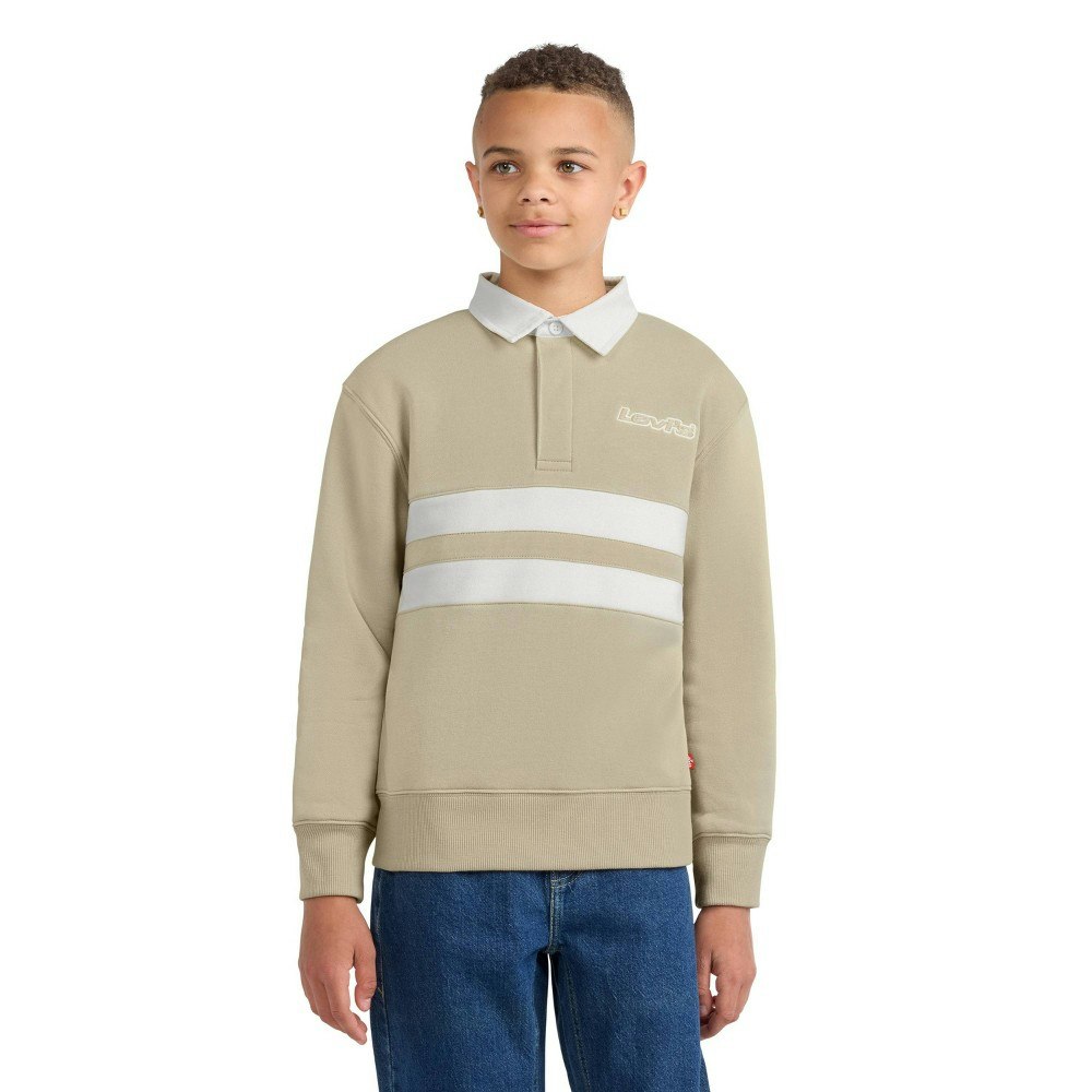 Levi's Boys' Striped Rugby Sweatshirt: $25
