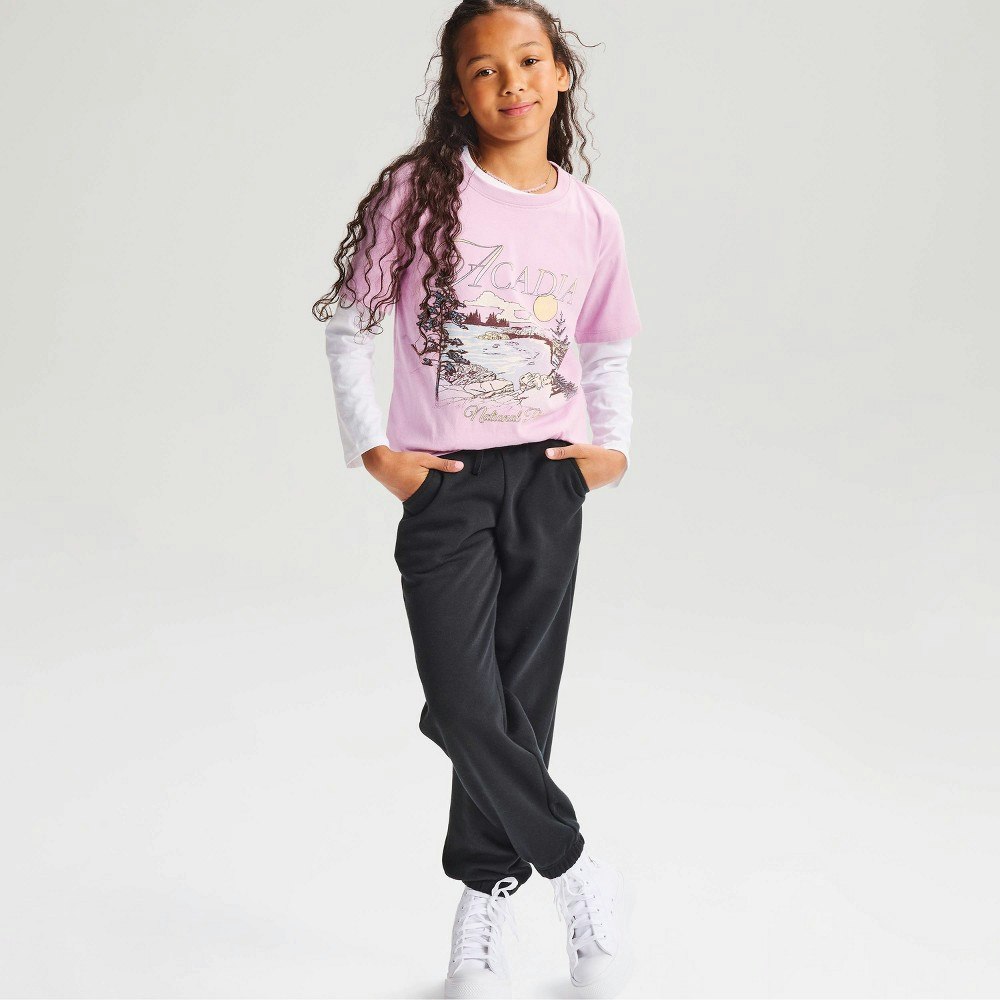 Cat & Jack Girls' Fleece Jogger Pants: $12