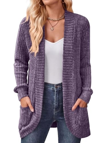 DB Moon Women's Lightweight Open Front Long Cardigan Sweater 2XL: $19.98