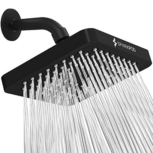 SparkPod 6-Inch Square Rain Shower Head: $33.99