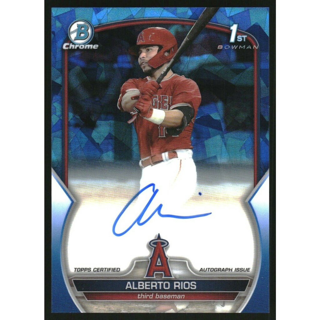 2023 Bowman Chrome Draft Sapphire Alberto Rios Autograph Card: $10