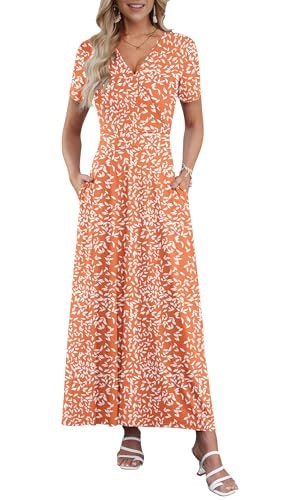 Auselily Women's Floral Maxi Dress: $31.44 Auselily Women's Floral Maxi Dress: $31.44