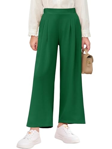 Haloumoning Girls Wide-Leg Uniform Dress Pants: $13.98 Haloumoning Girls Wide-Leg Uniform Dress Pants: $13.98
