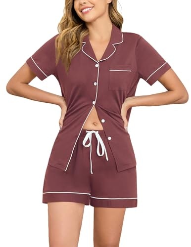 Halcyeen Women's Short Sleeve Cotton Pajama Set: $28.89 Halcyeen Women's Short Sleeve Cotton Pajama Set: $28.89