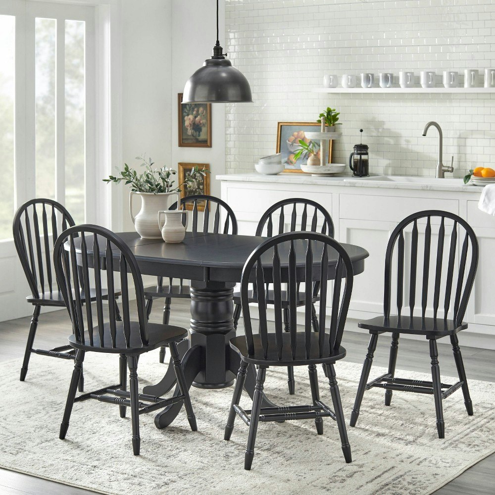 Buylateral Lancaster 7-Piece Modern Farmhouse Extendable Dining Table Set: $1,199.99 Buylateral Lancaster 7-Piece Modern Farmhouse Extendable Dining Table Set: $1,199.99