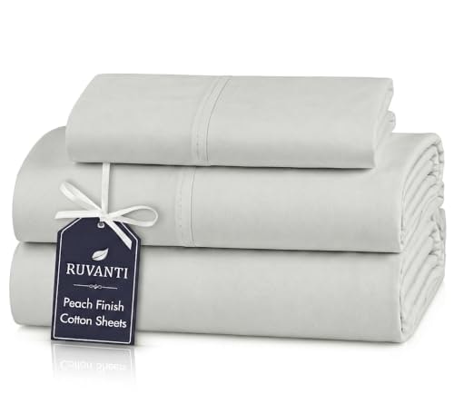 Ruvanti Twin 100% Cotton Percale Sheets: $26.20