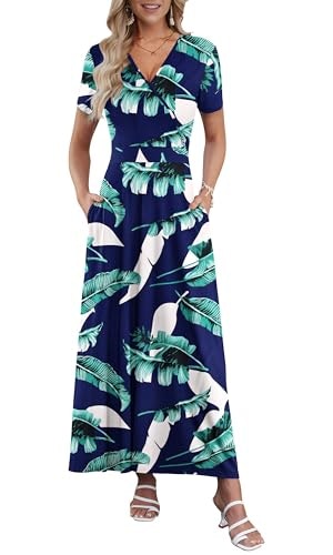 Auselily Women's Floral Maxi Dress: $31.44 Auselily Women's Floral Maxi Dress: $31.44