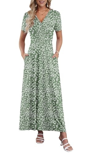 Auselily Women's Floral Maxi Dress: $25.49 Auselily Women's Floral Maxi Dress: $25.49