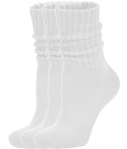 AugRing Women's Ribbed Slouchy Crew Socks 3-Pack: $13.95 AugRing Women's Ribbed Slouchy Crew Socks 3-Pack: $13.95