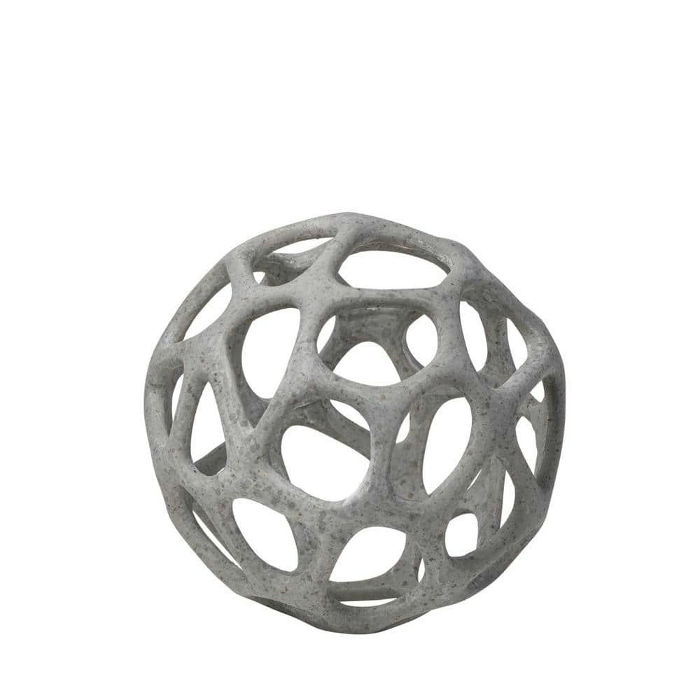 6-Inch Metal Hollow Orb Sculpture: $46.16