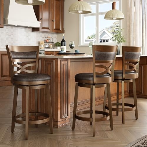 Maison Arts 26-Inch Swivel Bar Stools 3-Pack: $288.99 Maison Arts 26-Inch Swivel Bar Stools 3-Pack: $288.99