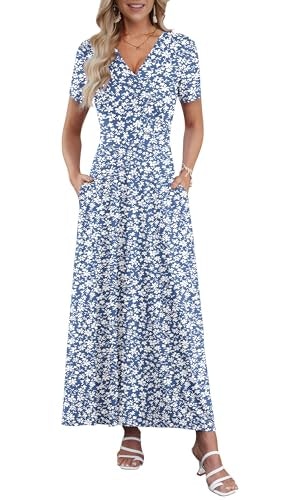 Auselily Women's Floral Maxi Dress: $31.44 Auselily Women's Floral Maxi Dress: $31.44