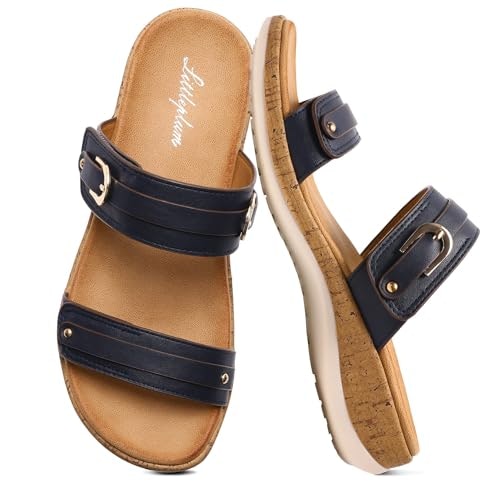 Littleplum Women's Arch Support Orthotic Slide Sandals: $36.98
