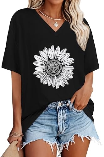 Women's Oversized V-Neck Summer T-Shirt: $12.74 Women's Oversized V-Neck Summer T-Shirt: $12.74