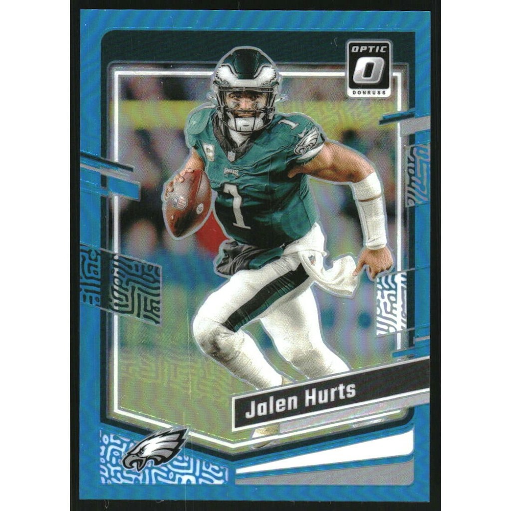 2023 Donruss Optic Jalen Hurts Aqua Card: $10.80