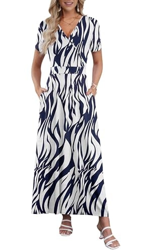 Auselily Women's Floral Maxi Dress: $31.44 Auselily Women's Floral Maxi Dress: $31.44