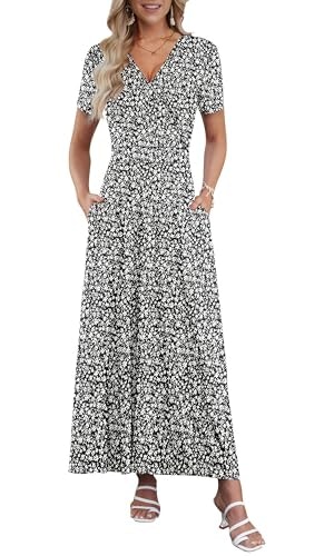 Auselily Women's Floral Maxi Dress: $29.58 Auselily Women's Floral Maxi Dress: $29.58