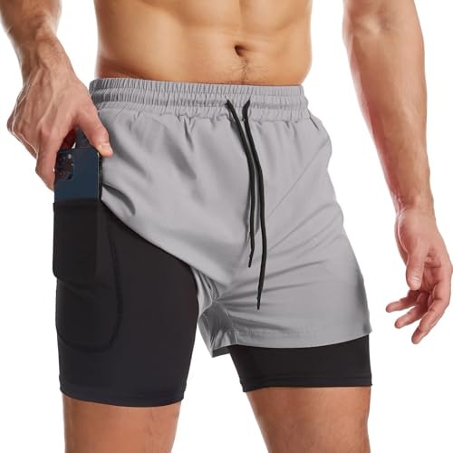 Surenow Men's 2-in-1 Athletic Running Shorts: $19.99 Surenow Men's 2-in-1 Athletic Running Shorts: $19.99