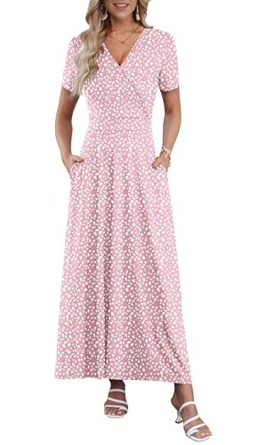 Auselily Women's Floral Maxi Dress: $26.99 Auselily Women's Floral Maxi Dress: $26.99