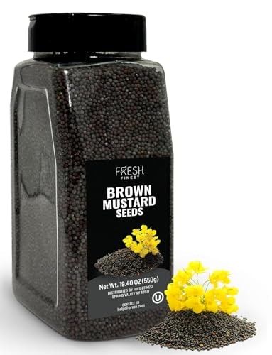Fresh Finest Whole Brown Mustard Seeds 550g: $8.49
