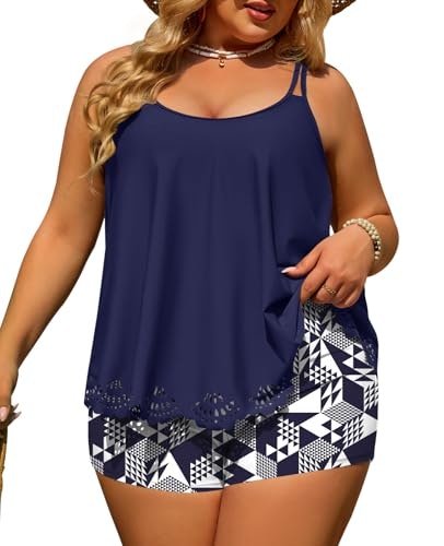 La Prajo Women's Plus Size Tankini Swim Dress and Shorts Set: $33.14 La Prajo Women's Plus Size Tankini Swim Dress and Shorts Set: $33.14