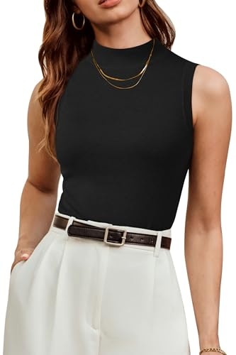 Arach&Cloz Women's Mock Neck Sleeveless Sweater: $14.98 Arach&Cloz Women's Mock Neck Sleeveless Sweater: $14.98