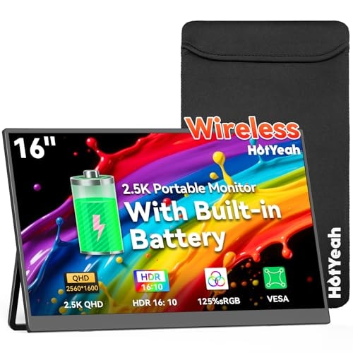 16-inch 2.5K Wireless Portable Travel Monitor: $189.96 16-inch 2.5K Wireless Portable Travel Monitor: $189.96