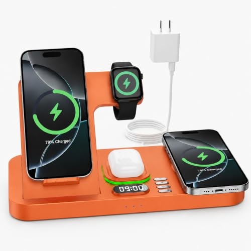 Dual Phone Foldable Wireless Charging Station: $37.99 Dual Phone Foldable Wireless Charging Station: $37.99
