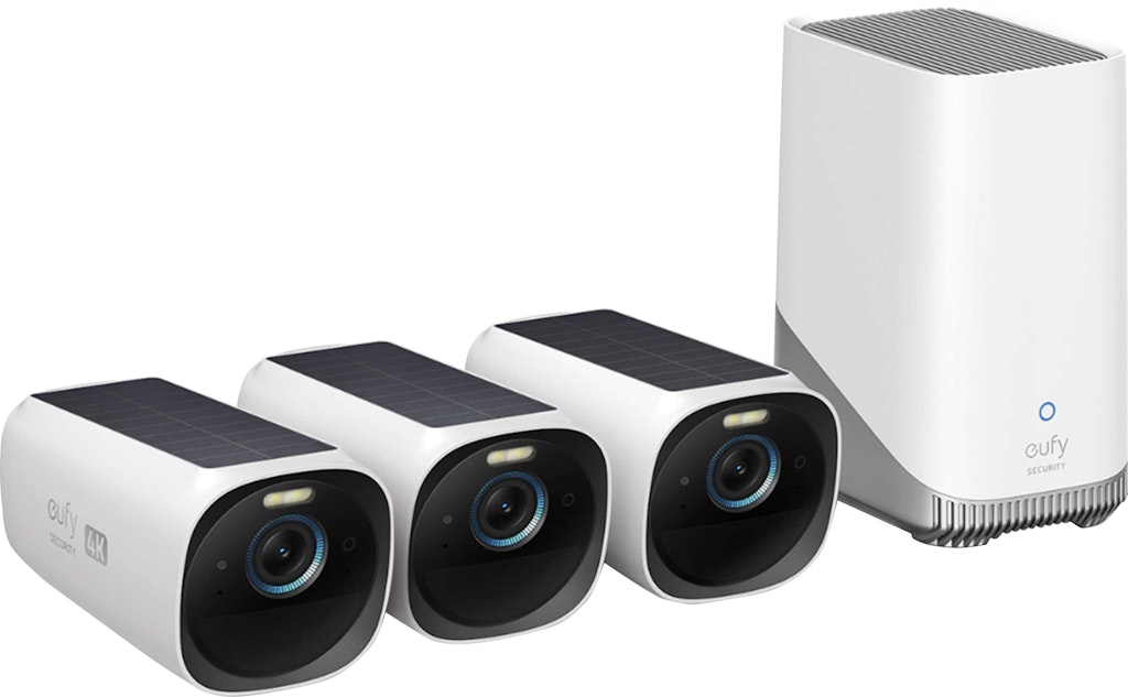 Eufy EufyCam 3 4K Solar-Powered Wireless Security Camera 3-Pack: $389.99