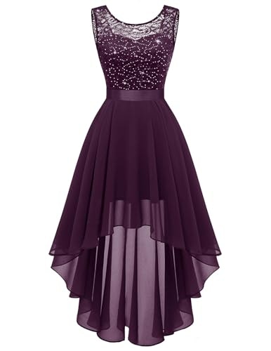 Women's Shimmer Lace Sequin High Low Evening Gown: $44.79 Women's Shimmer Lace Sequin High Low Evening Gown: $44.79