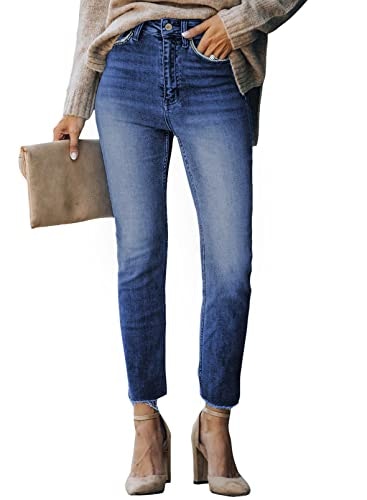 Sidefeel Women's Skinny Frayed Ankle Denim Jeans: $31.44 Sidefeel Women's Skinny Frayed Ankle Denim Jeans: $31.44