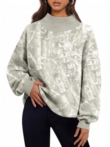 Trendy Queen Women's Mock Neck Oversized Pullover Sweatshirt: $36.98 Trendy Queen Women's Mock Neck Oversized Pullover Sweatshirt: $36.98
