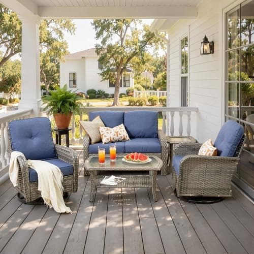 5-Piece Wicker Patio Furniture Set: $594.14