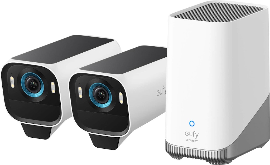 Eufy S3 Pro 4K Wireless Solar Security Camera 2-Pack with HomeBase 3: $549.99