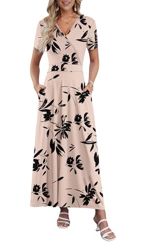 Auselily Women's Floral Maxi Dress: $31.44 Auselily Women's Floral Maxi Dress: $31.44