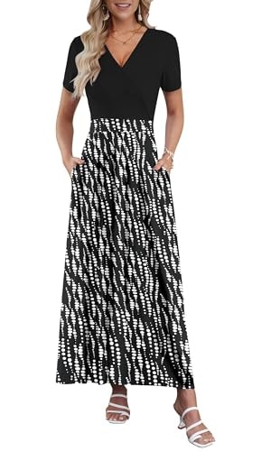 Auselily Women's Floral Maxi Dress: $31.44 Auselily Women's Floral Maxi Dress: $31.44