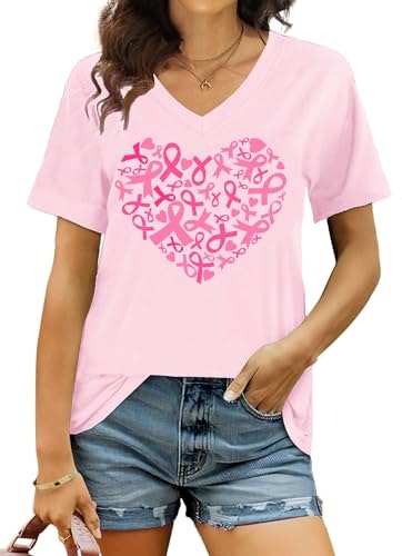 Ithalt Breast Cancer Awareness Pink Ribbon T-Shirt: $8.49 Ithalt Breast Cancer Awareness Pink Ribbon T-Shirt: $8.49