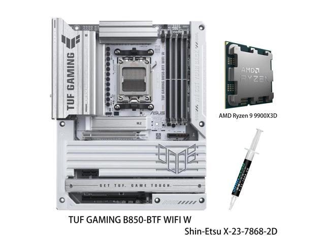 ASUS TUF Gaming B850-BTF WiFi Motherboard and AMD Ryzen 9 9900X3D CPU Combo: $1,299.99 ASUS TUF Gaming B850-BTF WiFi Motherboard and AMD Ryzen 9 9900X3D CPU Combo: $1,299.99