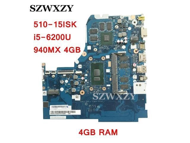 Lenovo IdeaPad 510-15ISK Laptop Motherboard i5-6200U 4GB RAM NM-A751: $220.99 Lenovo IdeaPad 510-15ISK Laptop Motherboard i5-6200U 4GB RAM NM-A751: $220.99