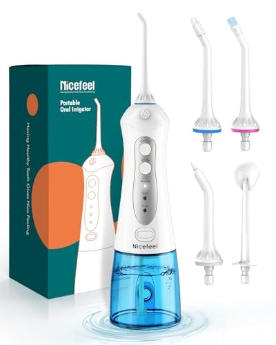Nicefeel 300ml Portable Cordless Water Flosser: $16.99 Nicefeel 300ml Portable Cordless Water Flosser: $16.99
