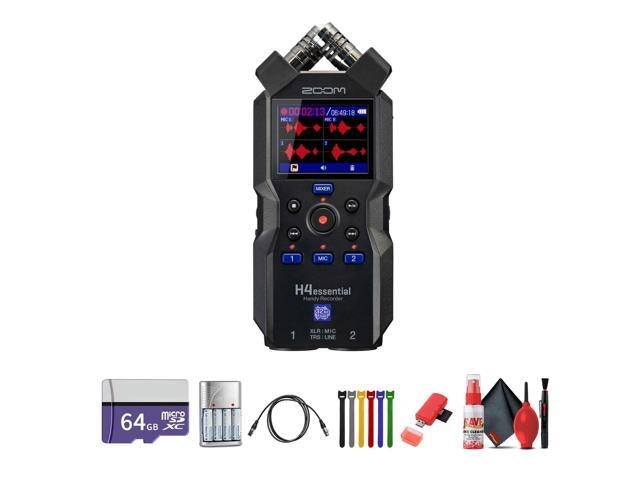 Zoom H4essential 4-Track 32-Bit Float Portable Audio Recorder 64GB Bundle: $368.99