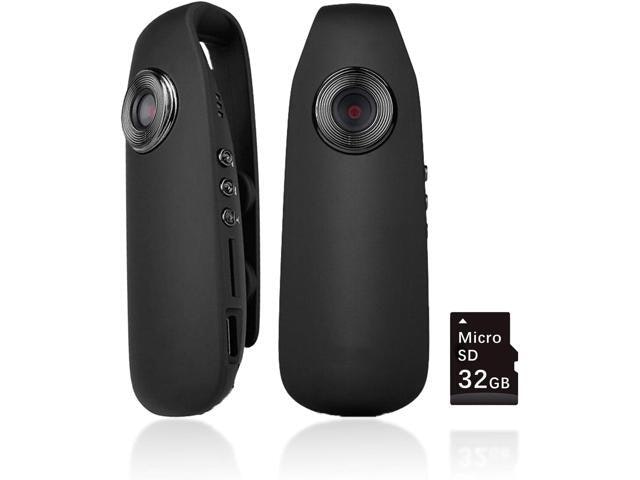 1080p Mini Wearable Body Camera with 32GB SD Card: $31.49