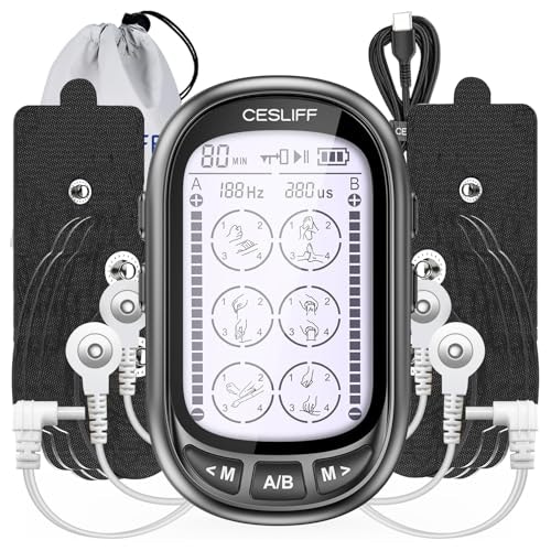 Dual Channel TENS and EMS Muscle Stimulator 10-Pad Set: $20.35 Dual Channel TENS and EMS Muscle Stimulator 10-Pad Set: $20.35