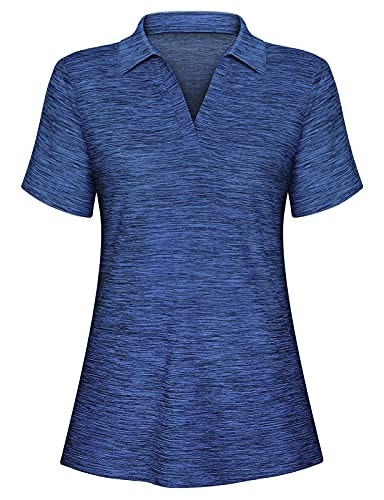 Cucuchy Women's V-Neck Moisture-Wicking Golf Polo Shirt: $16.99 Cucuchy Women's V-Neck Moisture-Wicking Golf Polo Shirt: $16.99