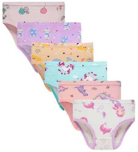Boboking Girls Cotton Briefs 6-Pack: $16.95