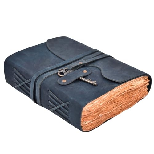 Leather Village Leather Journal w/ Key Lock 8x6-inch: $23.99 Leather Village Leather Journal w/ Key Lock 8x6-inch: $23.99