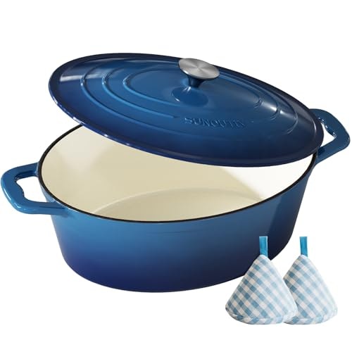 9.3-Quart Enameled Cast Iron Dutch Oven: $101.98 9.3-Quart Enameled Cast Iron Dutch Oven: $101.98