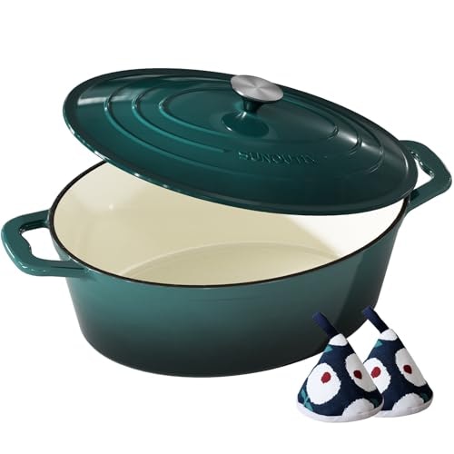 9.3-Quart Enameled Cast Iron Dutch Oven: $101.98 9.3-Quart Enameled Cast Iron Dutch Oven: $101.98